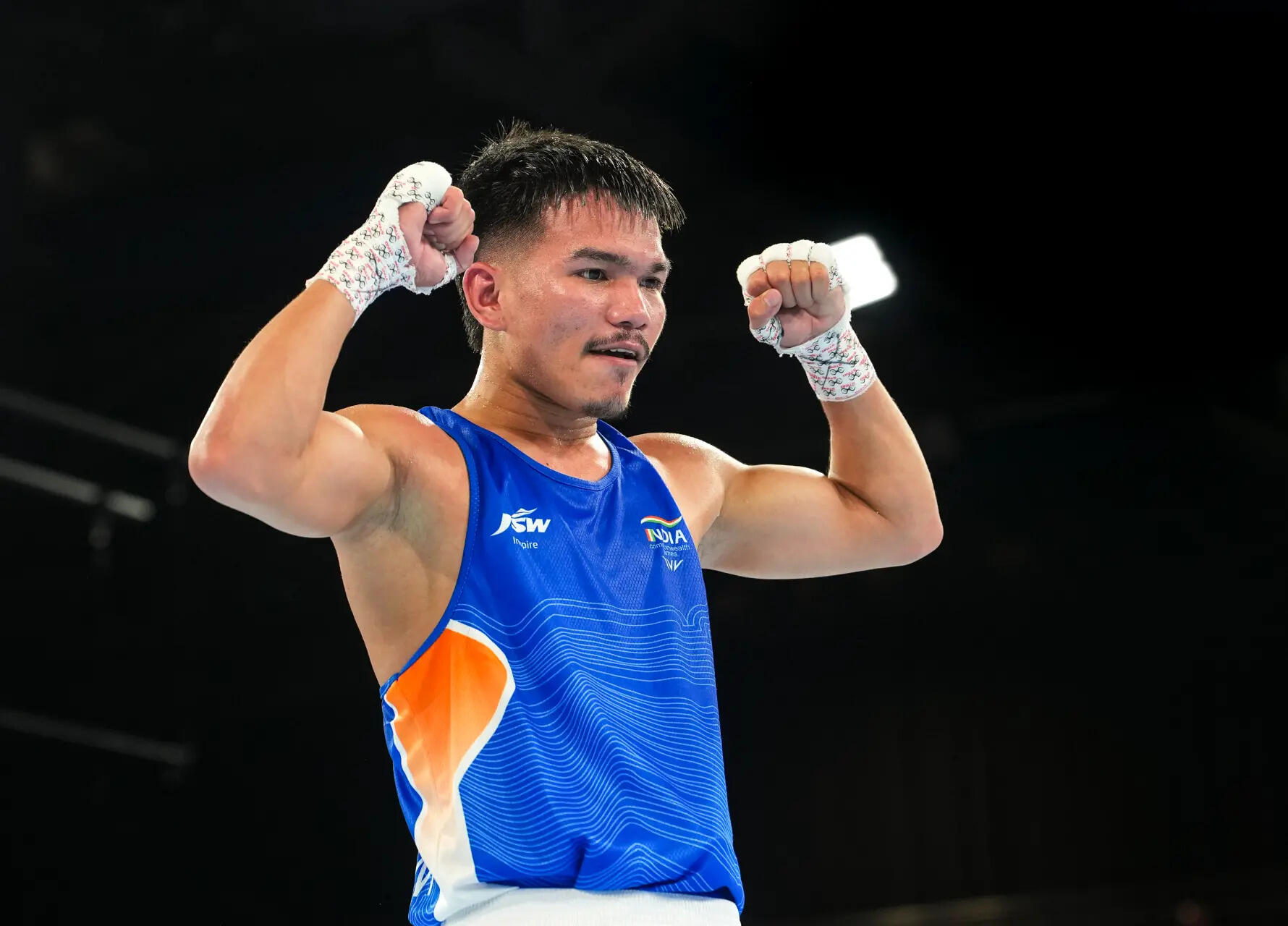 Jadumani Singh Wins CWG Silver Medal