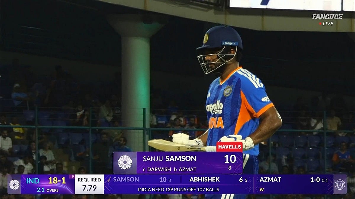 Sanju Samson Fails to Impress in T20I Against Afghanistan