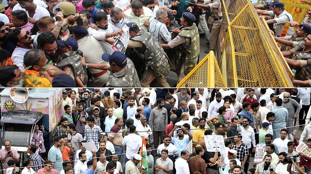Bhopal Traders Clash With Police Over BMC Sealing Drive