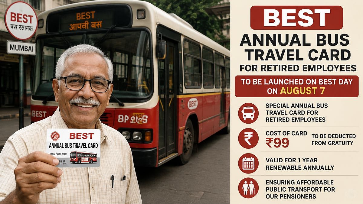 BEST Launches ₹99 Bus Travel Card for Retired Employees