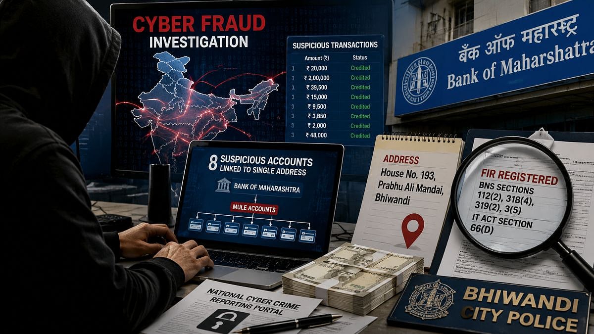 Bhiwandi Police Uncover Cyber Fraud Network With 8 Suspicious Bank Accounts