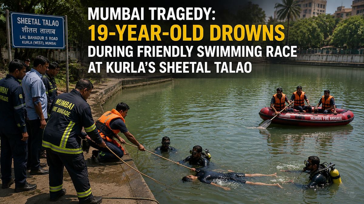 Teen Drowns in Kurla Lake During Swim Race