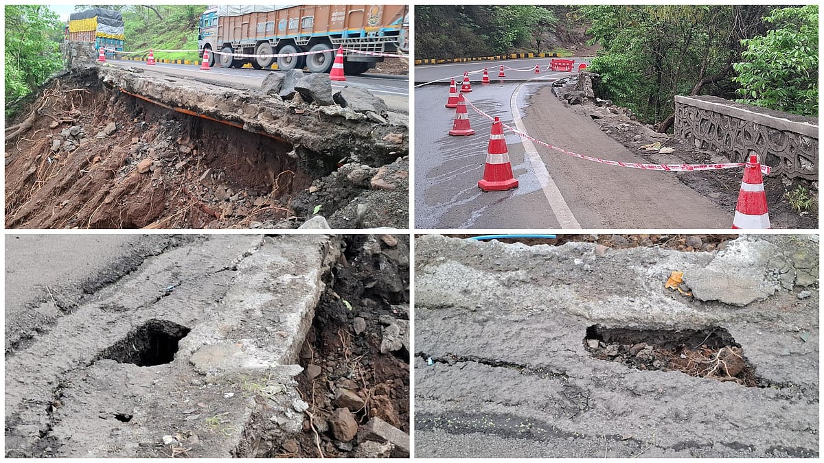 Retaining Wall Collapses On Mumbai-Nashik Highway