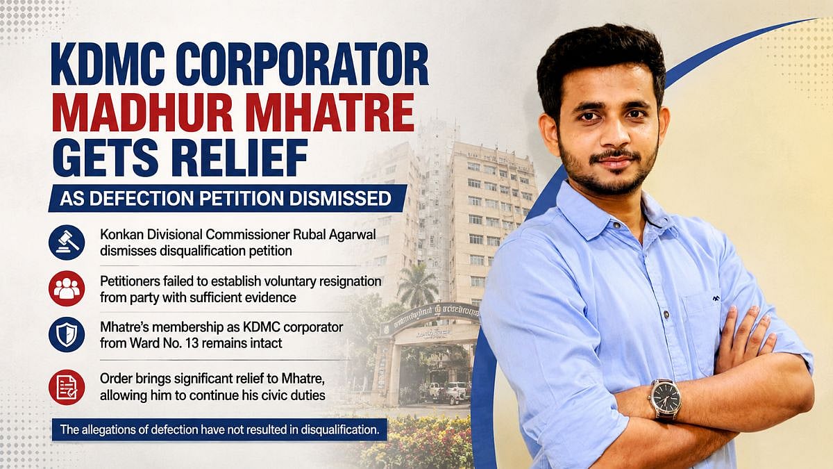KDMC Corporator Madhur Mhatre Wins Defection Case