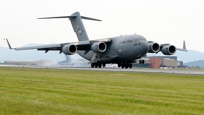 US C-17 Globemaster Lands In Moscow