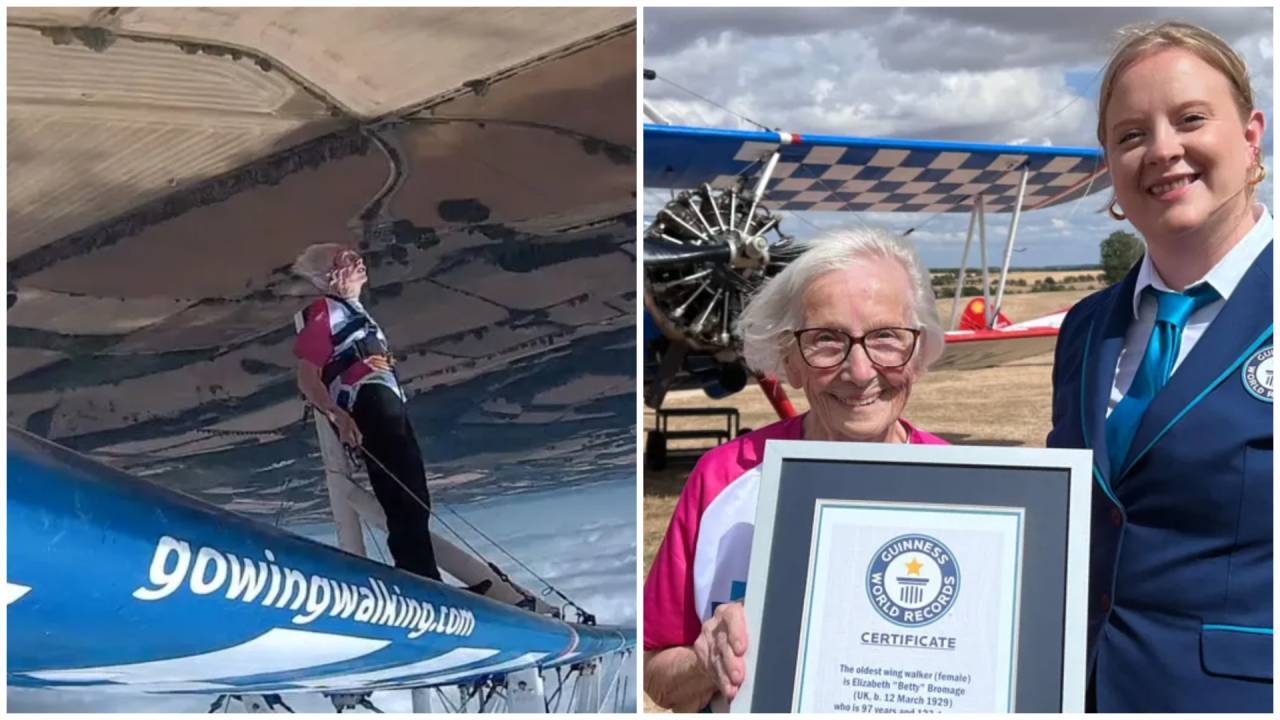 Betty Bromage, 97, Breaks Own Wing Walking Record