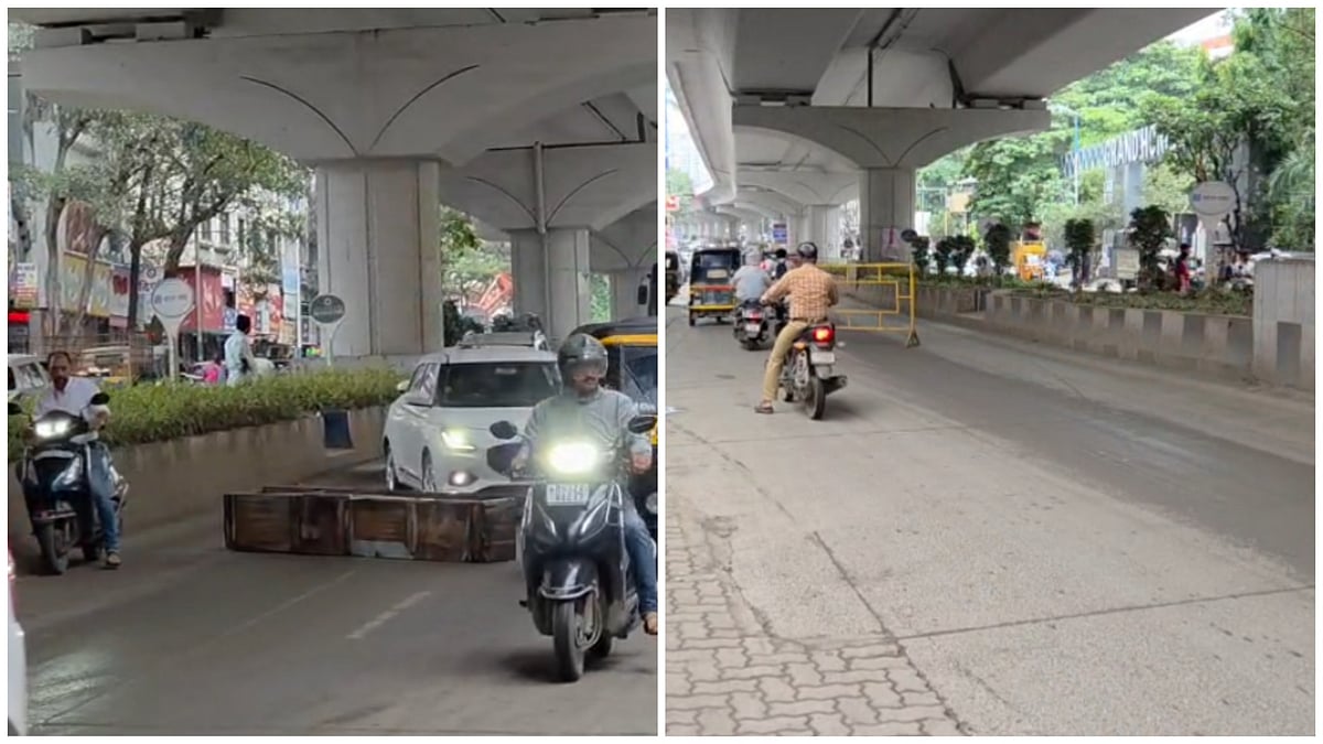 Vehicles Skid On Mud-Slick Road In Pune