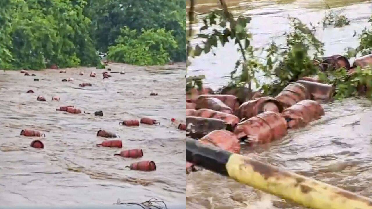 1,000 LPG Cylinders Swept into Sea