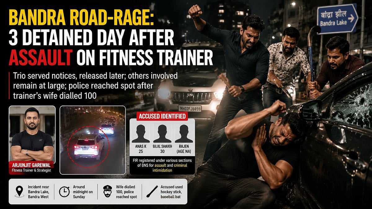 Bandra Police Detain 3 In Road-Rage Assault