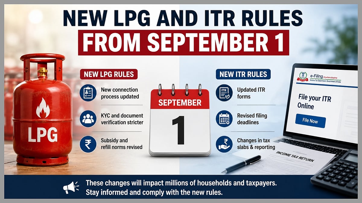 LPG, ITR Changes Start September 1