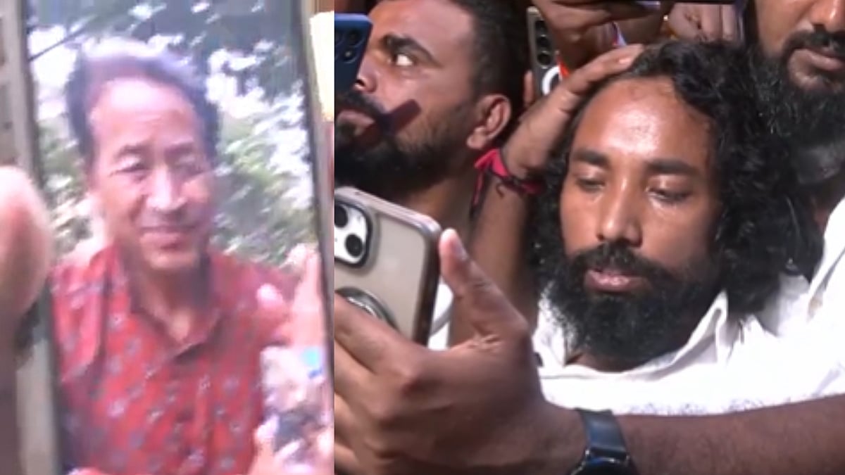 Jharkhand Student Leader Drinks Water Amid Hunger Strike