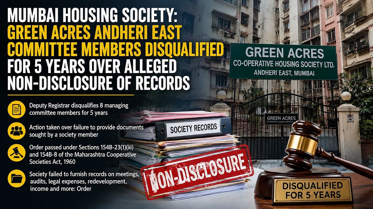 Mumbai Housing Society Members Disqualified For 5 Years
