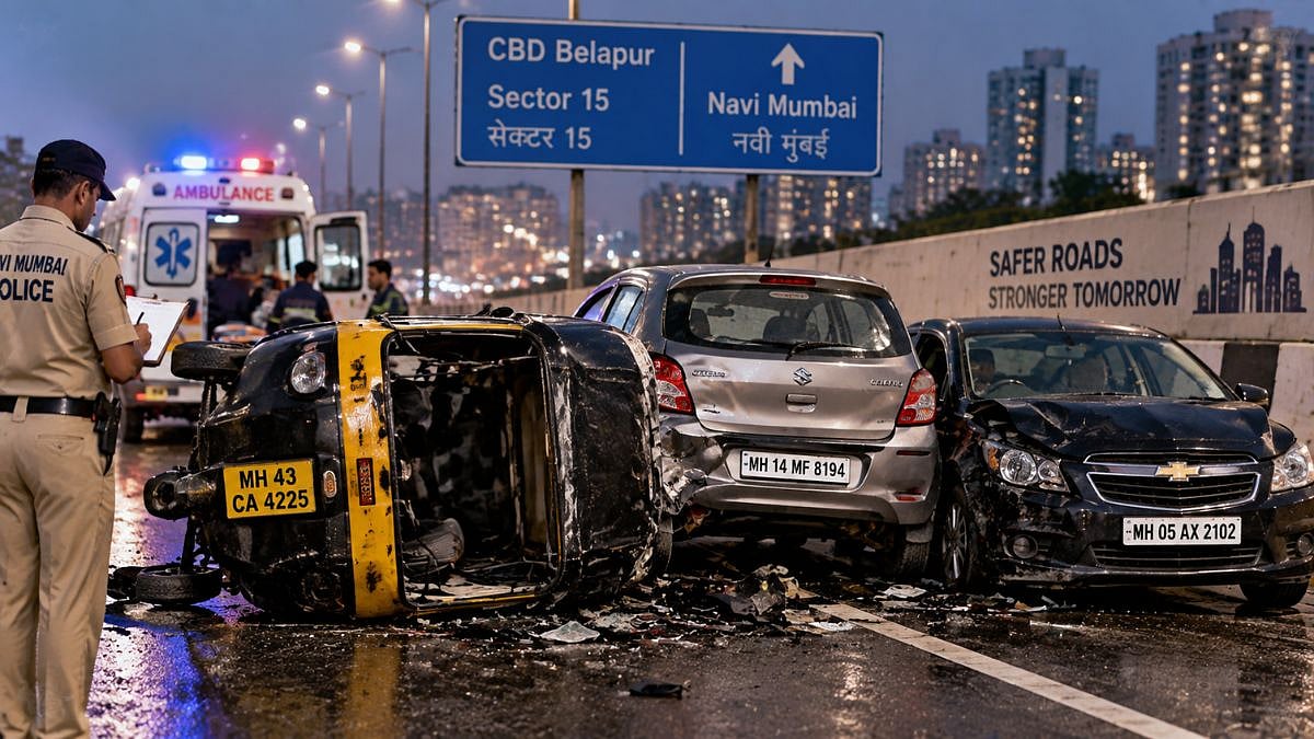 Autorickshaw Driver Killed in Navi Mumbai Crash