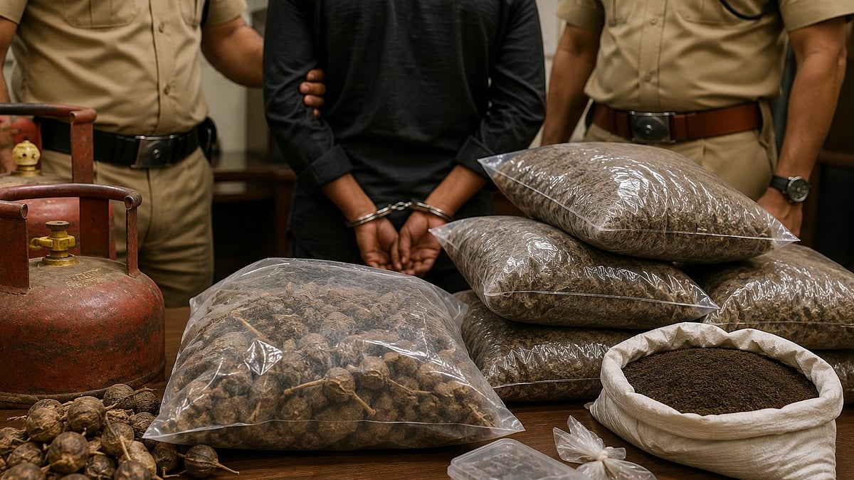 Nashik Gas Repairman Arrested For Smuggling 51kg Doda