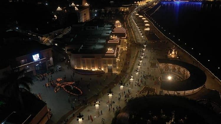 Mahakal Lok Lit With Diyas On PM Modi's Birthday