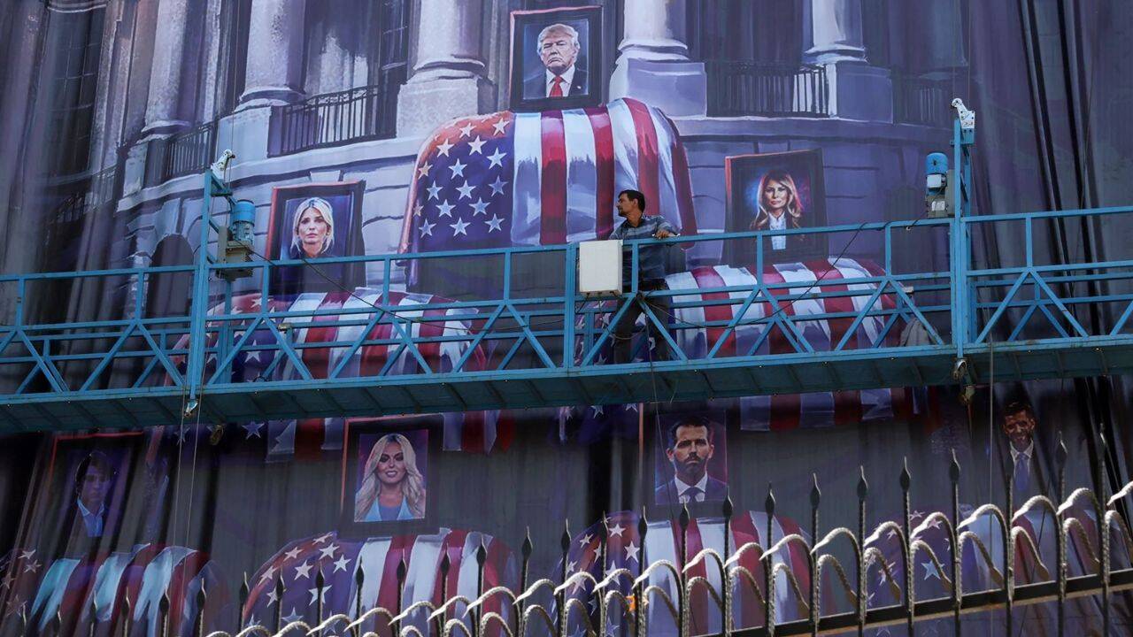 Iran Displays Anti-Trump Billboard