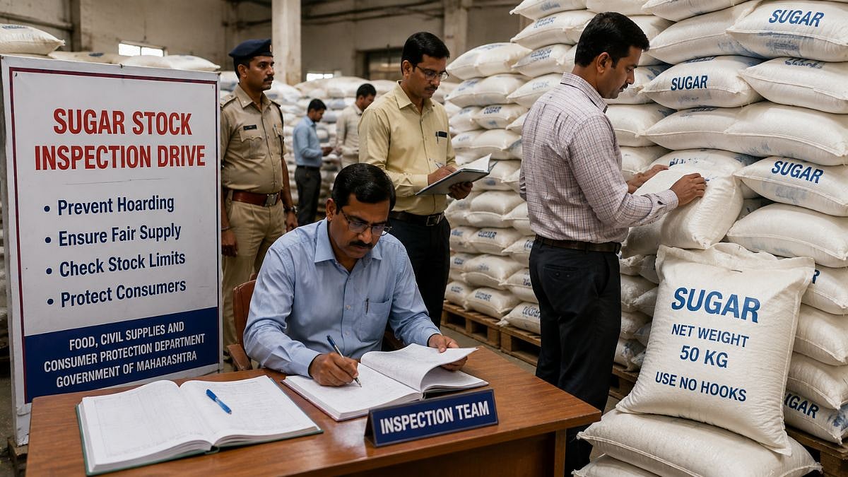 Maharashtra Launches Sugar Stock Inspections