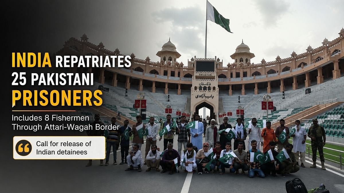 India Repatriates 25 Pakistani Prisoners