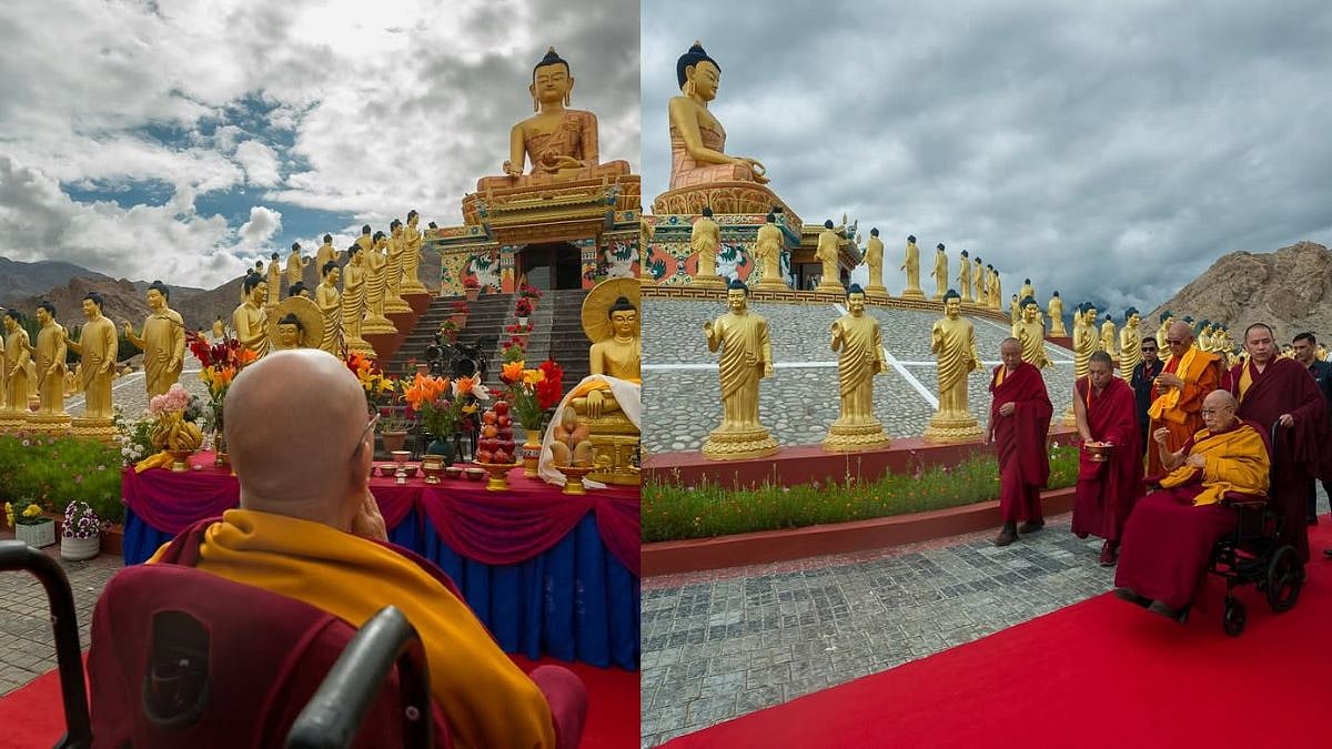 Dalai Lama Visits Mahabodhi Meditation Center