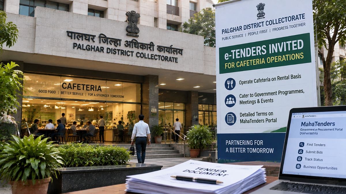 Palghar Collectorate Seeks ₹50 Lakh Cafeteria Operator