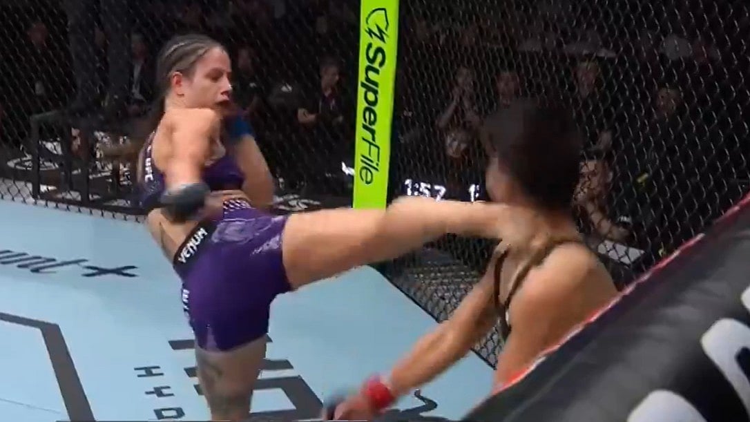 Julia Polastri Knocks Out Jingnan Xiong at UFC Shanghai