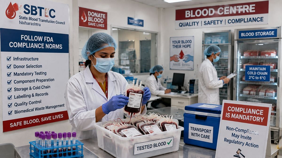 Maharashtra Blood Centres Ordered to Follow FDA Norms
