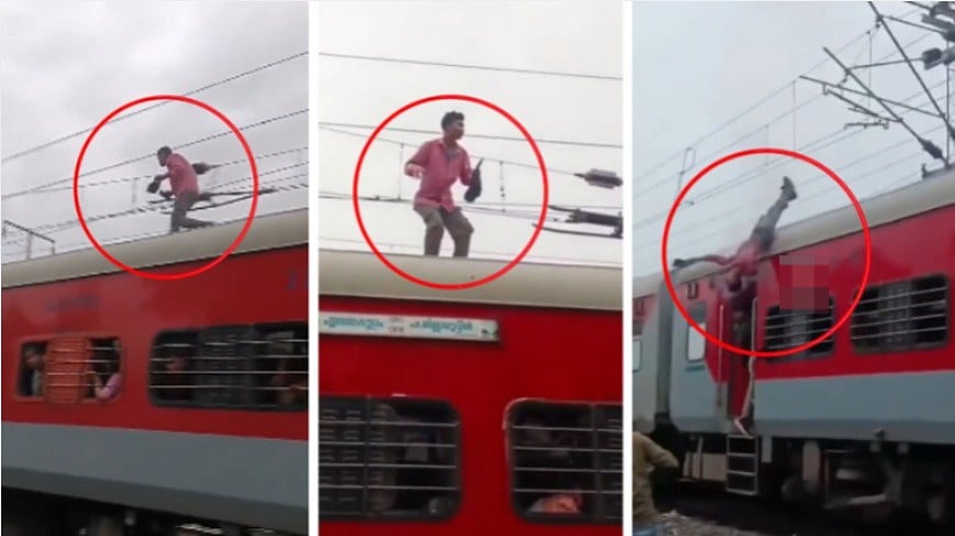 Man Electrocuted On Train Roof Near Itarsi Station