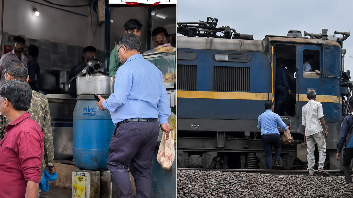 Loco Pilot Stops Train to Buy Samosas