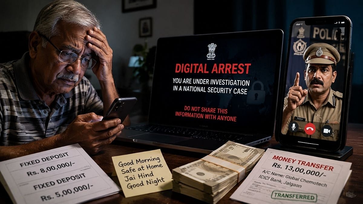 Navi Mumbai Retiree Loses ₹13 Lakh to Cyber Fraud