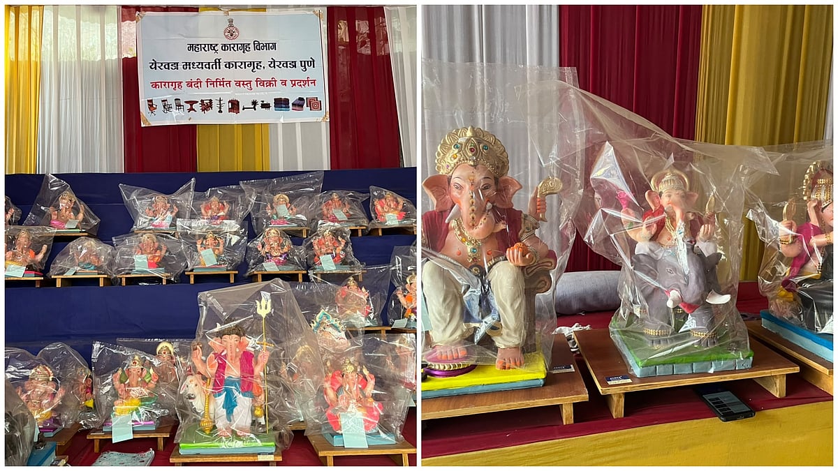 Yerawada Prison Inmates Craft 200 Eco-Friendly Ganesh Idols