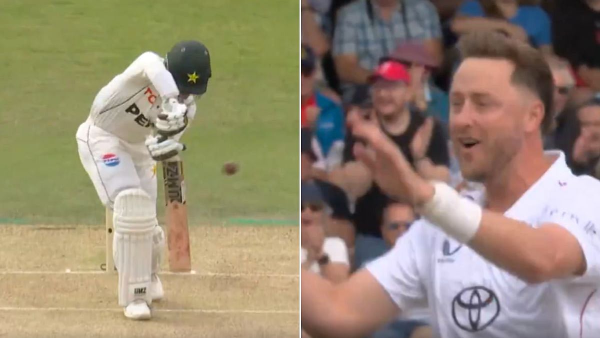 Ollie Robinson Dismisses Azan Awais For Golden Duck
