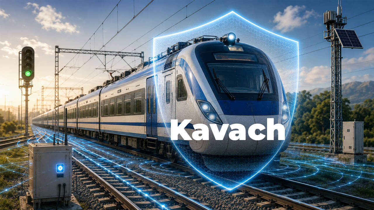Indian Railways Deploys Kavach Tech on High-Density Routes
