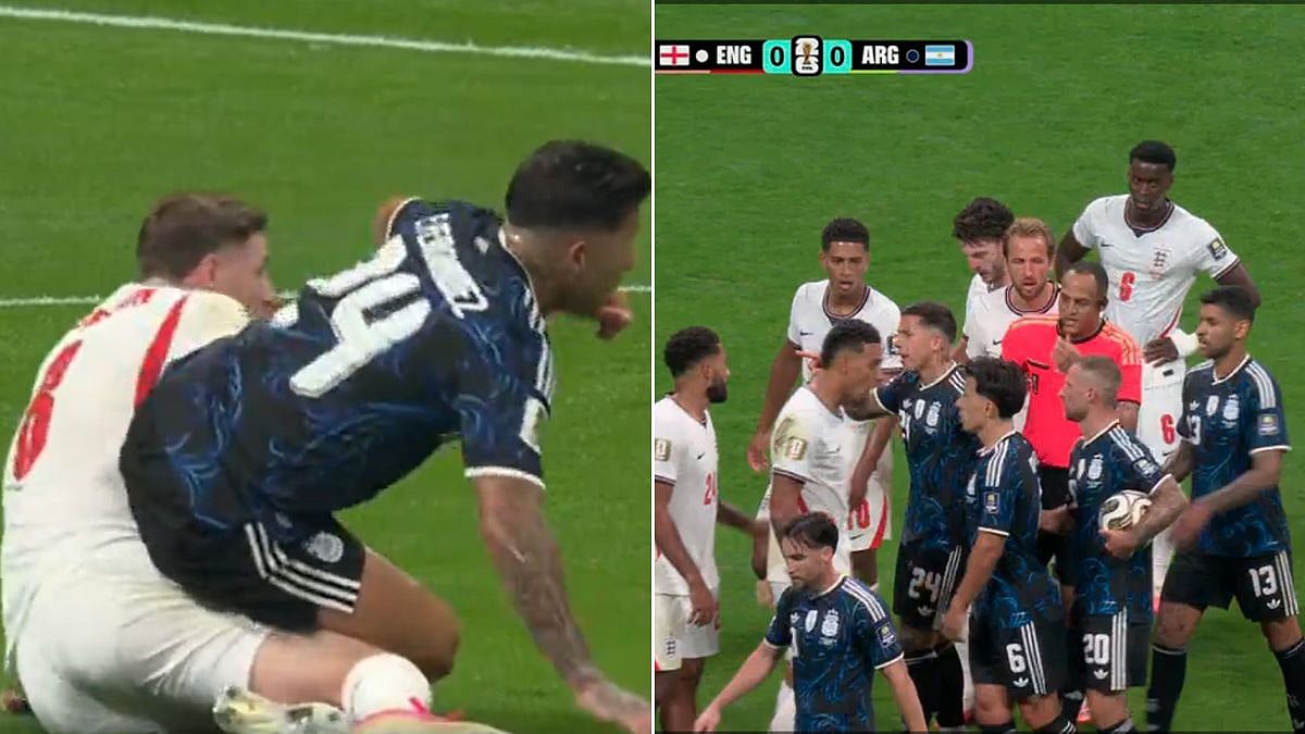 England vs Argentina World Cup Semi-Final Erupts in Brawl