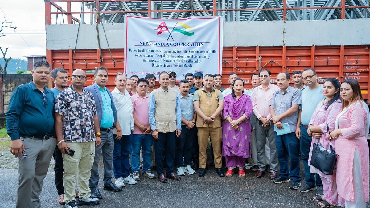 India Sends Bailey Bridge Components To Nepal