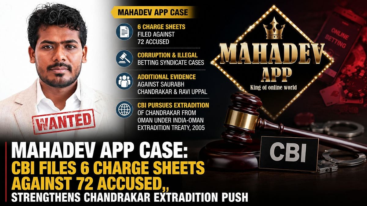 CBI Files Charge Sheets Against 72 Accused in Mahadev App Case