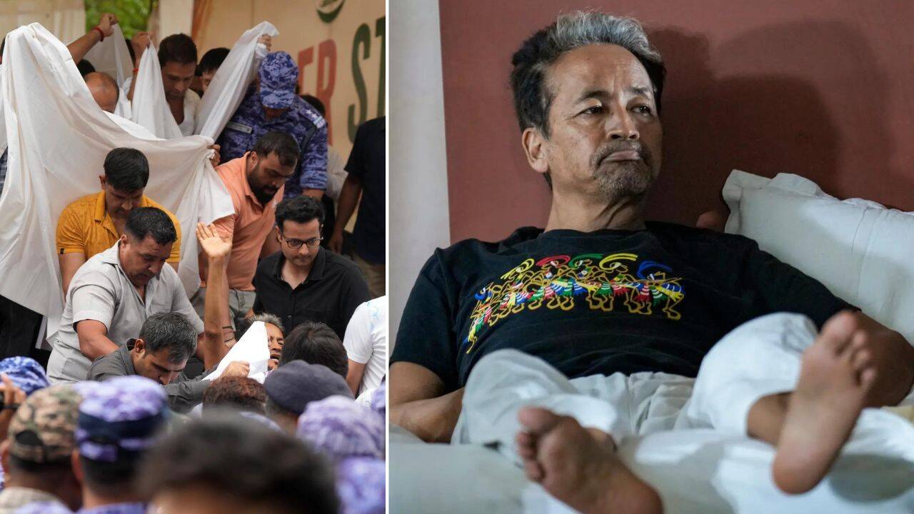 Police Remove Sonam Wangchuk in 5 Minutes
