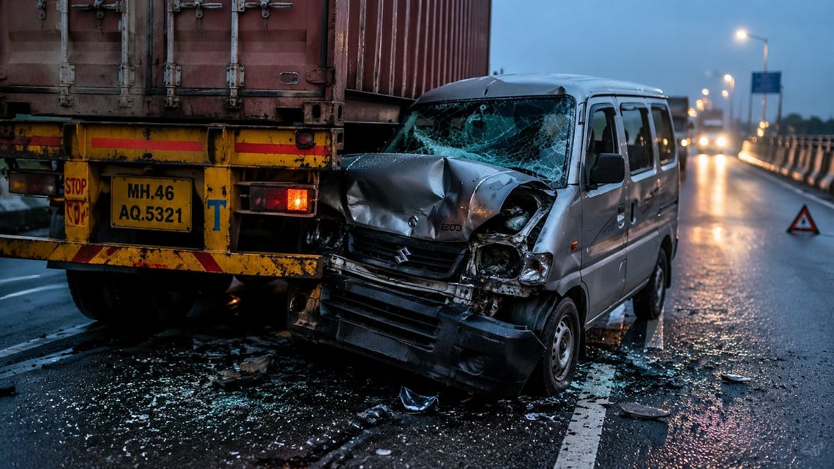 Navi Mumbai: 26-Year-Old Dies in Eeco-Trailer Crash