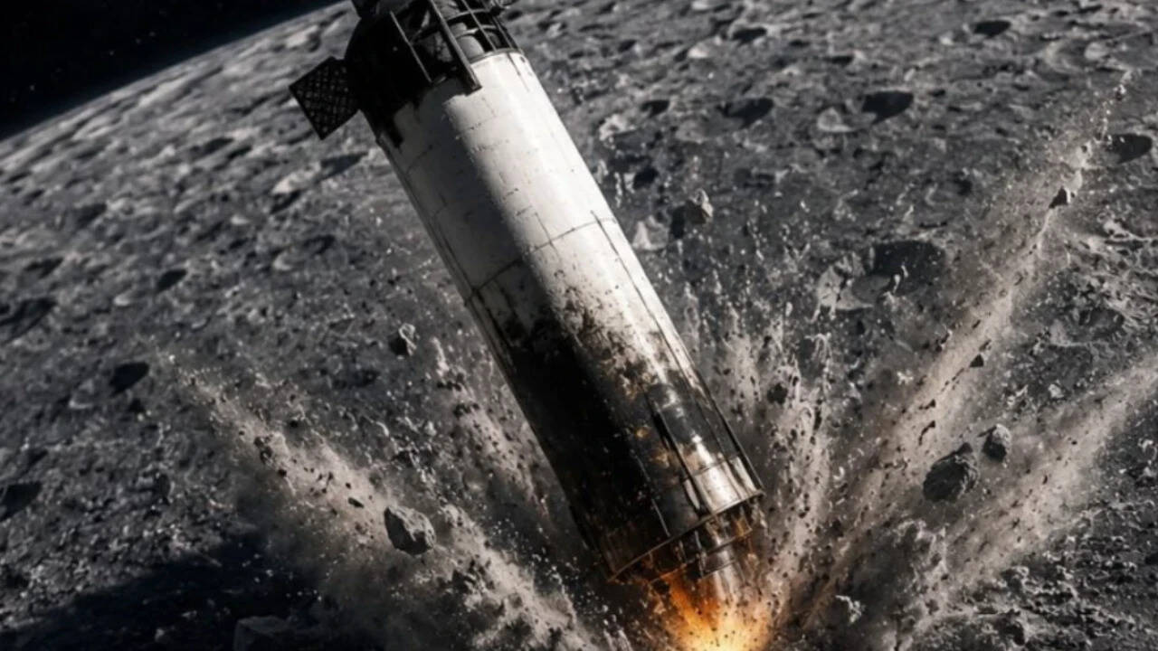 SpaceX Rocket Piece Hits Moon