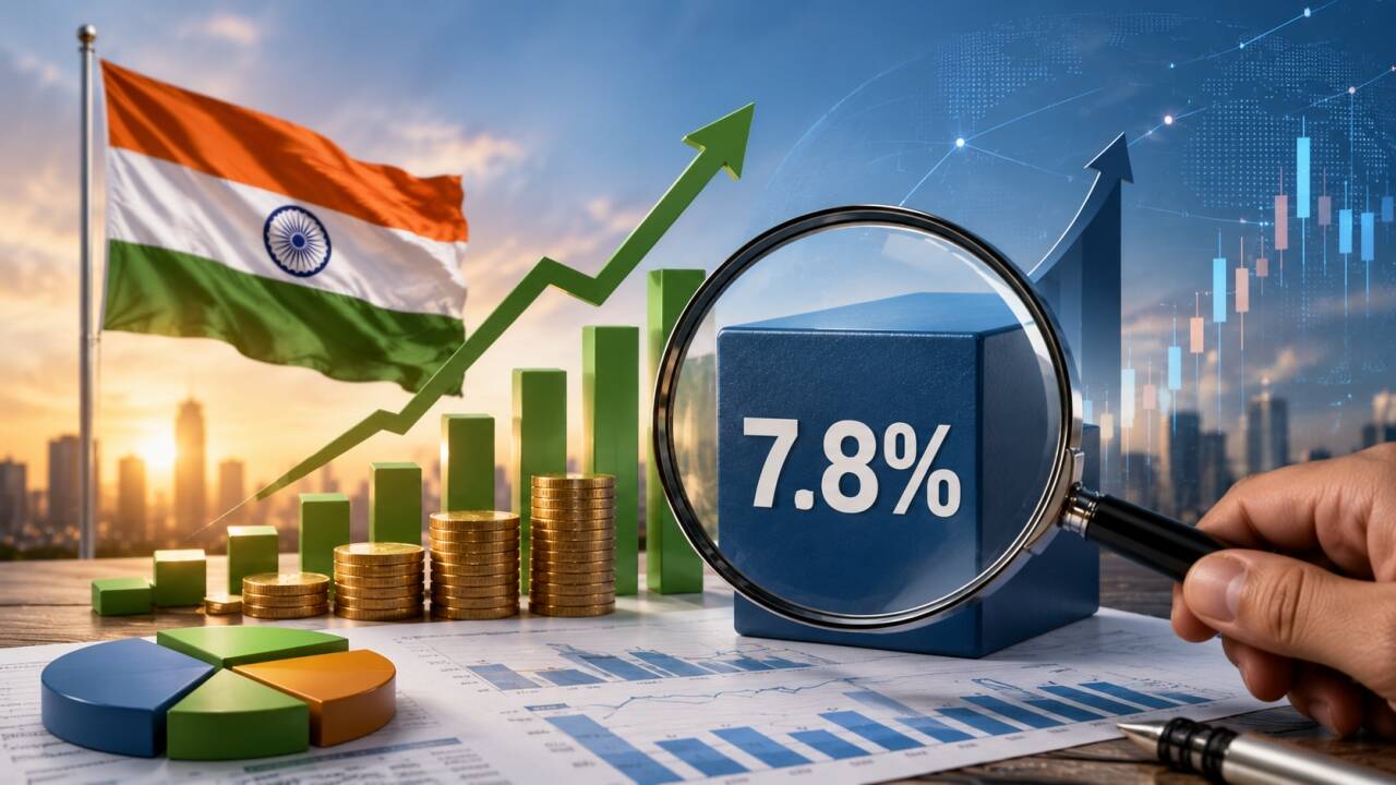 India's GDP Growth at 7.8%, Sparks Debate Over Rs 6 Lakh Crore Revision