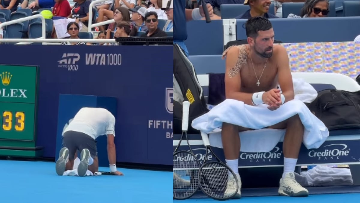 Djokovic Collapses, Vomits On Court In Cincinnati Open Loss