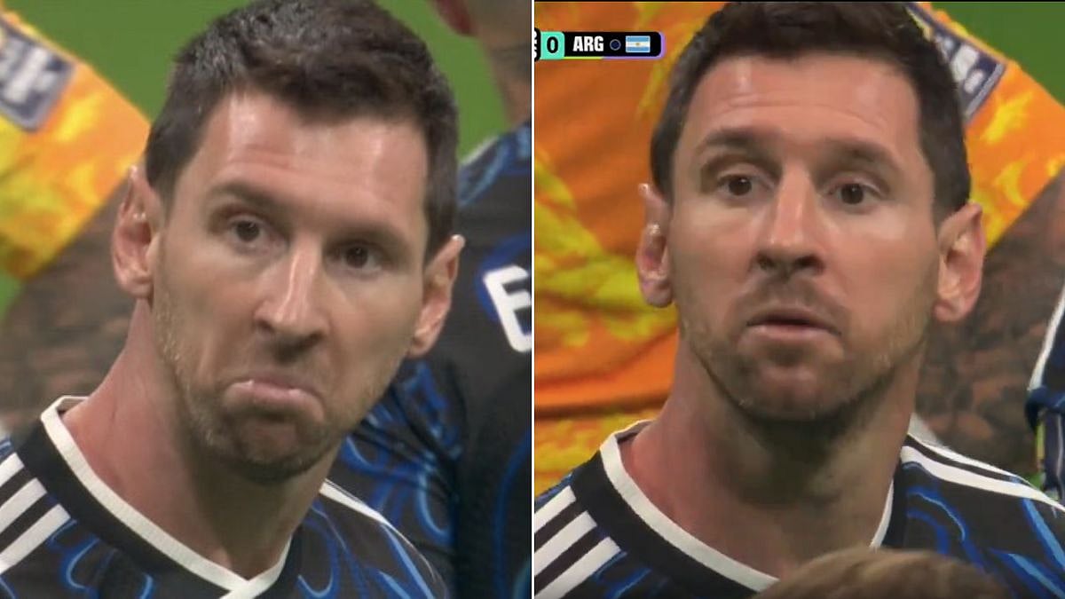 Messi Reacts to Referee Decision in England-Argentina Semi-Final