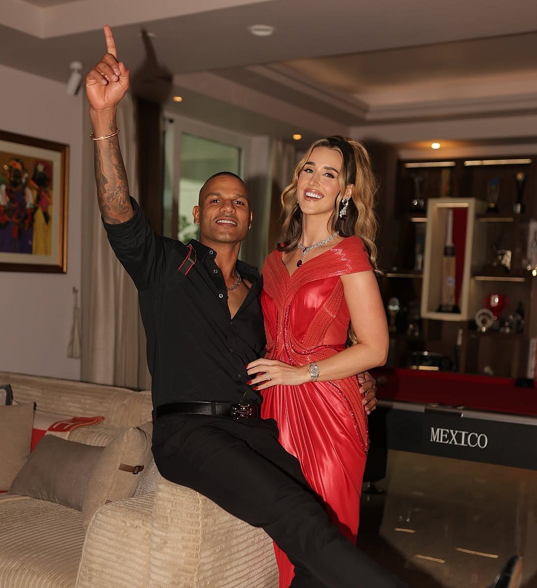 Shikhar Dhawan, Sophie Shine Share Romantic Photos