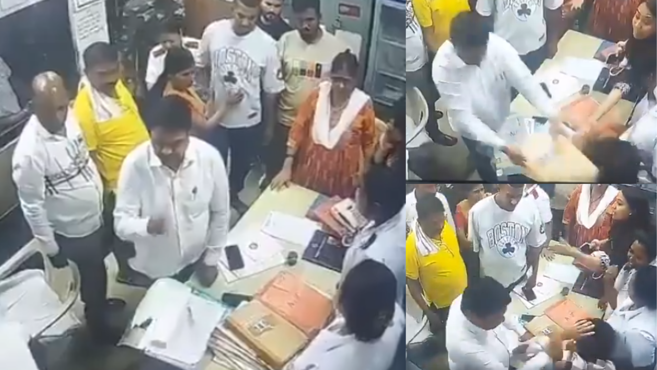 Shiv Sena Leader Attacks Hospital Staff