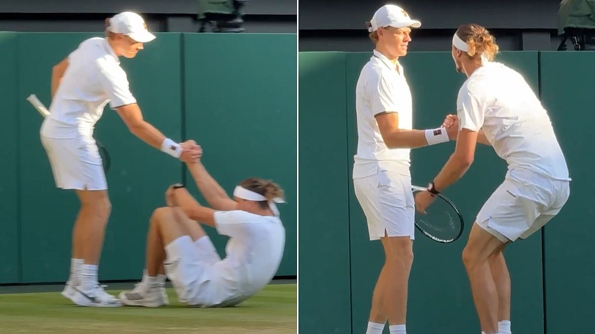 Sinner Shows Sportsmanship at Wimbledon