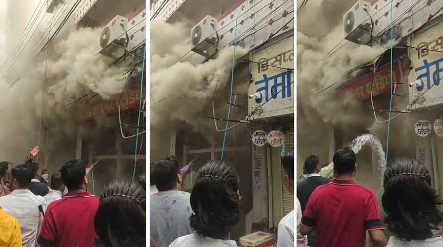 Fire Breaks Out At Bhopal Shop