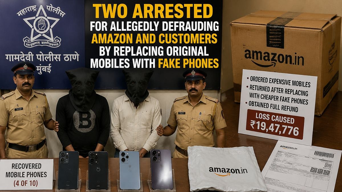 Mumbai Police Arrest 2 For Amazon Refund Scam