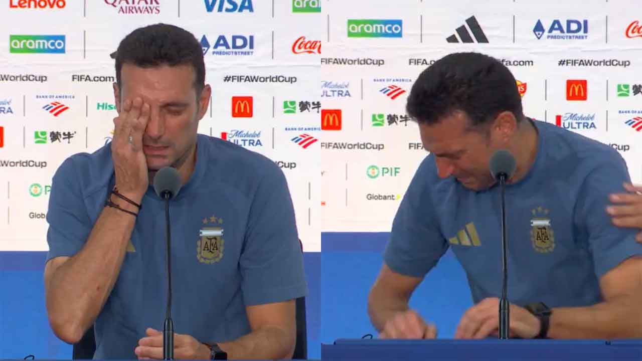 Argentina Coach Breaks Down After World Cup Loss