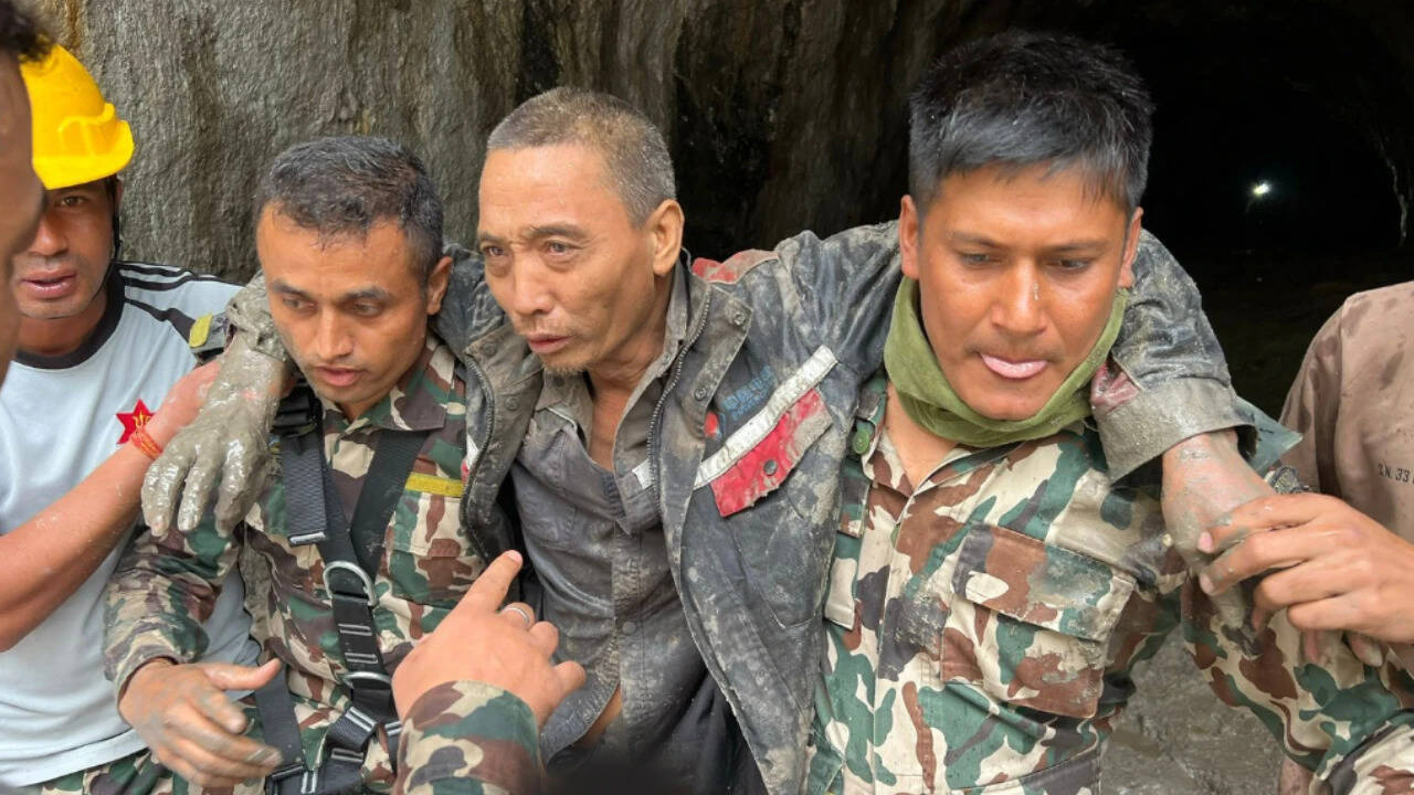 Chinese National Rescued in Nepal Tunnel