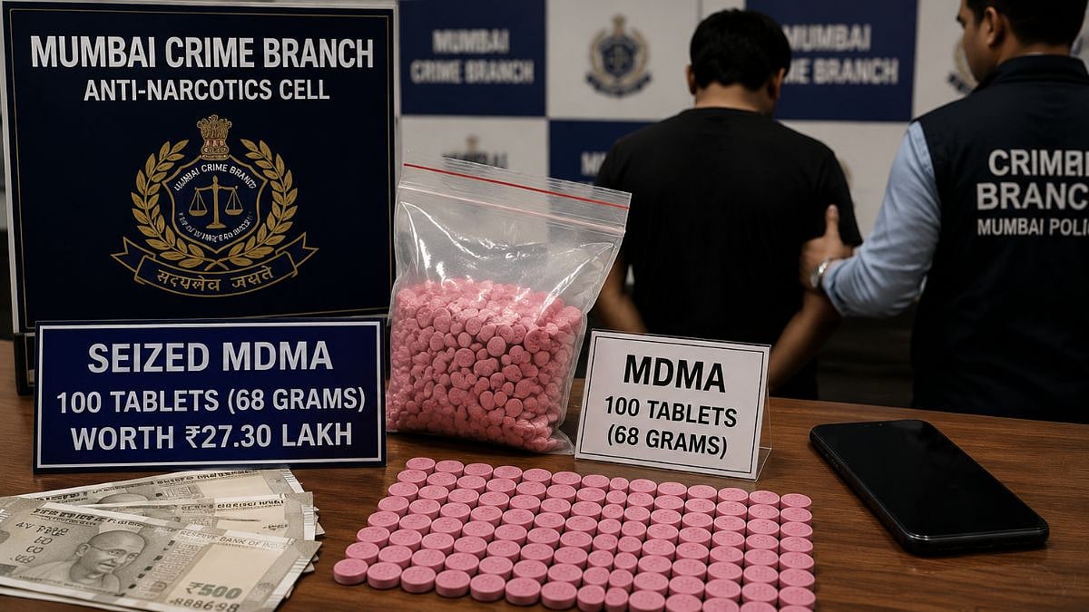 Mumbai Crime Branch Seizes ₹27.30 Lakh MDMA, Arrests Former Corporator's Son