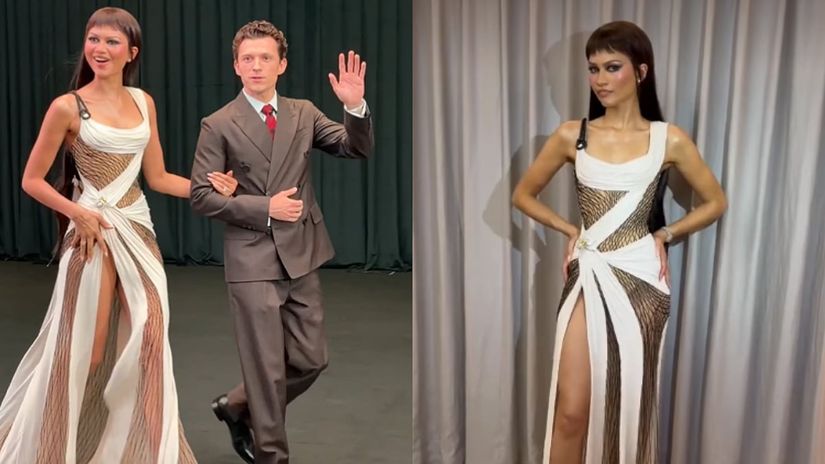 Zendaya Wears 2016 Versace Gown At Spider-Man Shanghai Event